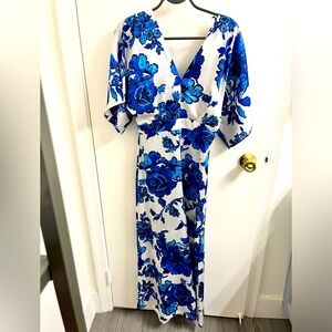 Mango Floral Italian Jumpsuit